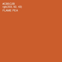 #CB5C2B - Flame Pea Color Image