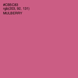 #CB5C83 - Mulberry Color Image