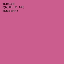 #CB5C8E - Mulberry Color Image
