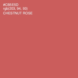 #CB5E5D - Chestnut Rose Color Image