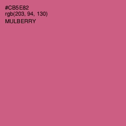 #CB5E82 - Mulberry Color Image