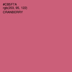 #CB5F7A - Cranberry Color Image