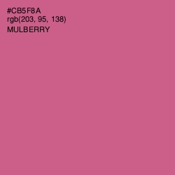 #CB5F8A - Mulberry Color Image
