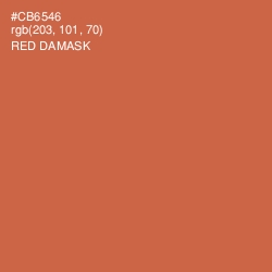 #CB6546 - Red Damask Color Image