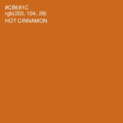 #CB681C - Hot Cinnamon Color Image