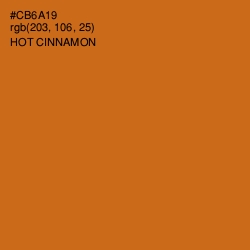 #CB6A19 - Hot Cinnamon Color Image