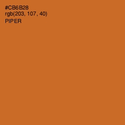 #CB6B28 - Piper Color Image