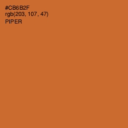 #CB6B2F - Piper Color Image