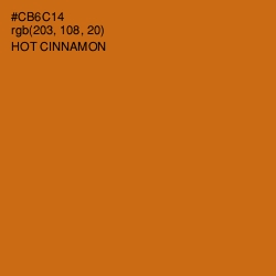 #CB6C14 - Hot Cinnamon Color Image