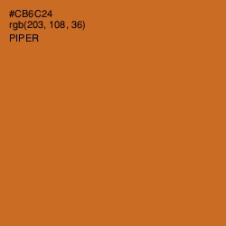 #CB6C24 - Piper Color Image