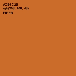 #CB6C2B - Piper Color Image