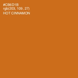 #CB6D1B - Hot Cinnamon Color Image