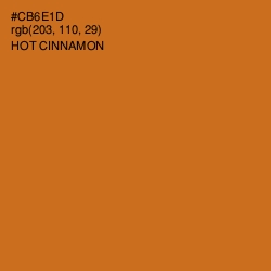 #CB6E1D - Hot Cinnamon Color Image