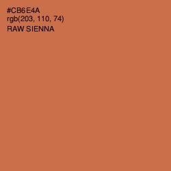 #CB6E4A - Raw Sienna Color Image