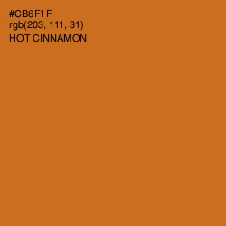 #CB6F1F - Hot Cinnamon Color Image