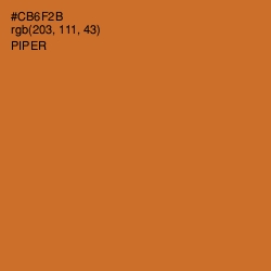 #CB6F2B - Piper Color Image
