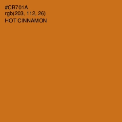 #CB701A - Hot Cinnamon Color Image