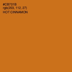 #CB701B - Hot Cinnamon Color Image