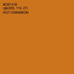 #CB741B - Hot Cinnamon Color Image