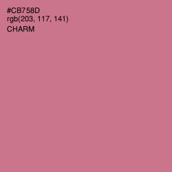 #CB758D - Charm Color Image