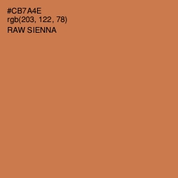 #CB7A4E - Raw Sienna Color Image