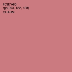 #CB7A80 - Charm Color Image