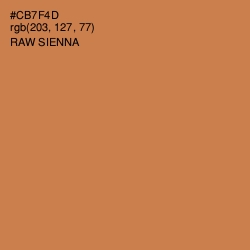 #CB7F4D - Raw Sienna Color Image