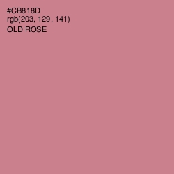 #CB818D - Old Rose Color Image