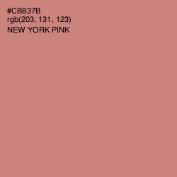 #CB837B - New York Pink Color Image