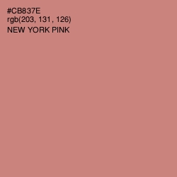 #CB837E - New York Pink Color Image