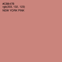 #CB847B - New York Pink Color Image