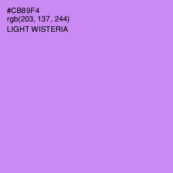 #CB89F4 - Light Wisteria Color Image