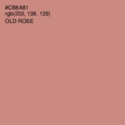 #CB8A81 - Old Rose Color Image