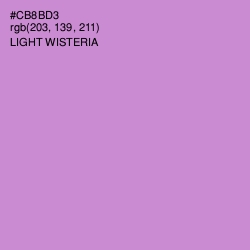 #CB8BD3 - Light Wisteria Color Image