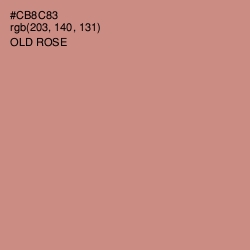 #CB8C83 - Old Rose Color Image
