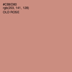 #CB8D80 - Old Rose Color Image