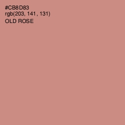 #CB8D83 - Old Rose Color Image