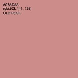 #CB8D8A - Old Rose Color Image