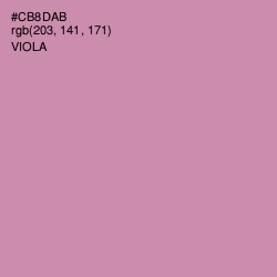 #CB8DAB - Viola Color Image