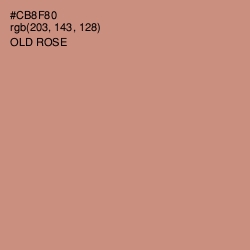 #CB8F80 - Old Rose Color Image