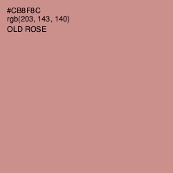 #CB8F8C - Old Rose Color Image