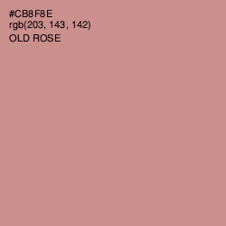 #CB8F8E - Old Rose Color Image