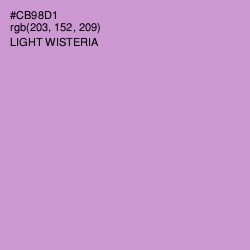 #CB98D1 - Light Wisteria Color Image