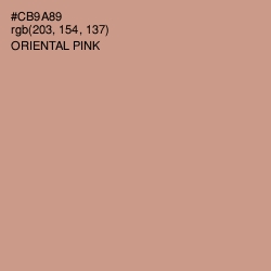 #CB9A89 - Oriental Pink Color Image