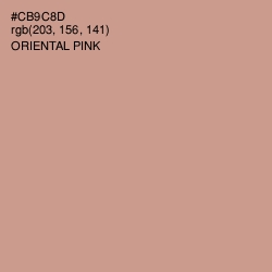 #CB9C8D - Oriental Pink Color Image