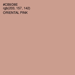 #CB9D8E - Oriental Pink Color Image