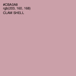 #CBA0A8 - Clam Shell Color Image