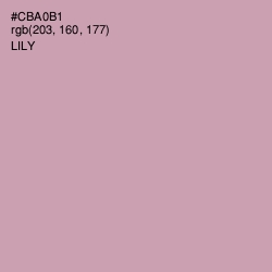 #CBA0B1 - Lily Color Image