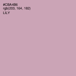 #CBA4B6 - Lily Color Image