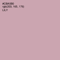 #CBA5B0 - Lily Color Image